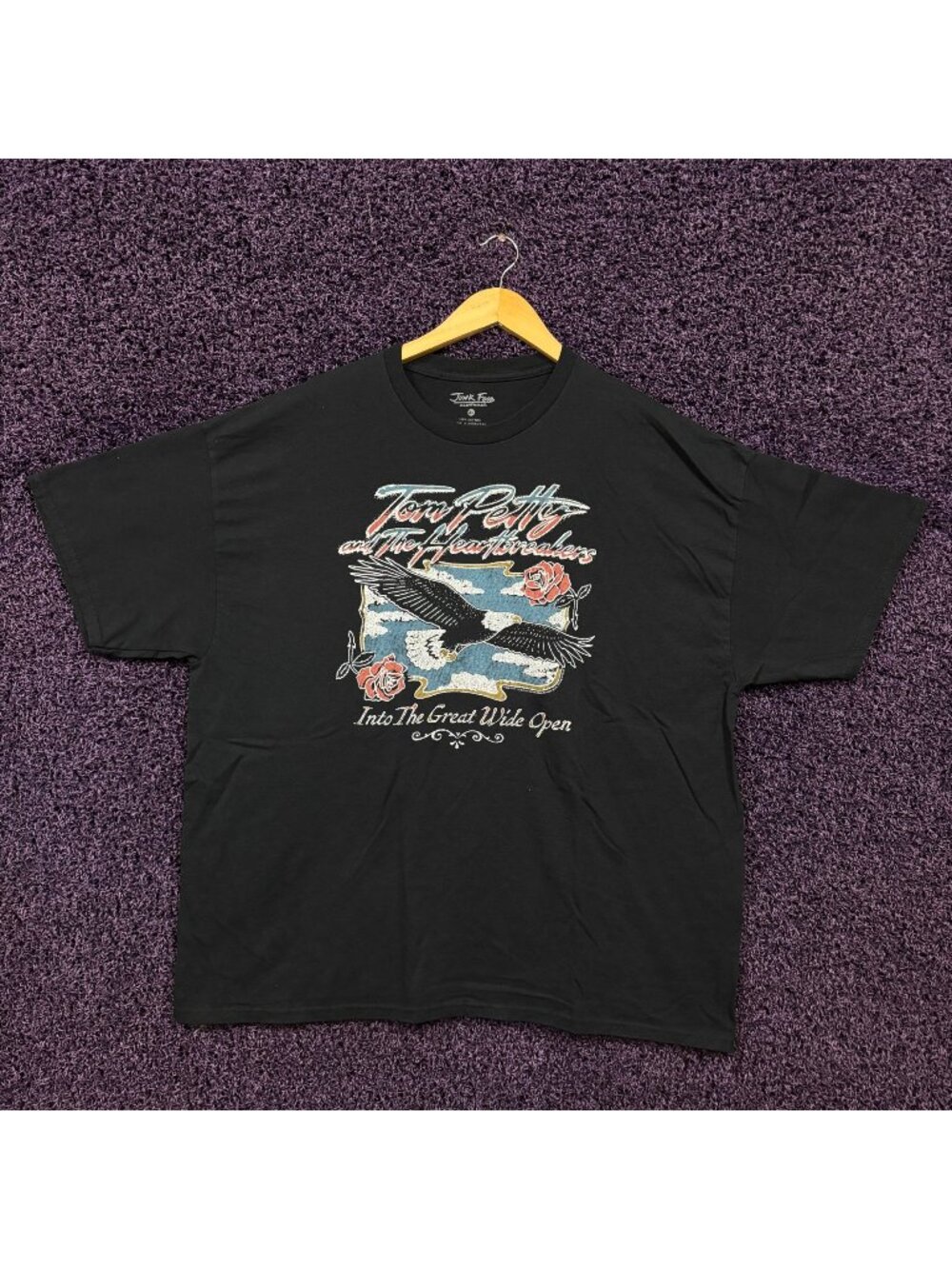Tom Petty and The Heartbreakers Into The Great Wide Open oversized T-Shirt Size